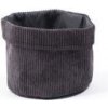 TODAY textilný košík Ø 21x17 cm Cozy Fusain Round