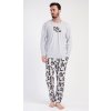 Enjoy pánské pyžamo dlouhé šedé