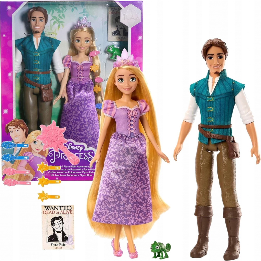 Mattel Disney Princezná Rapunzel Flynn Rider HLW39