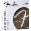 Fender Phosphor Bronze Acoustic 11 - 52 Guitar Strings, Ball End
