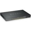 Zyxel GS1920-24HPv2, 28 Port Smart Managed PoE Switch 24x Gigabit Copper PoE and 4x Gigabit dual pers., hybird mode, sta