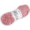 Pletacia ženilková priadza Alice 100 g pudrová 1ks