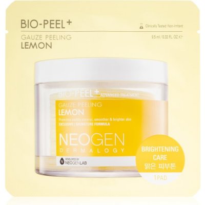Neogen Dermalogy Bio-Peel+ Gauze Peeling Lemon peelingové pleťové tampóny pre rozjasnenie a vyhladenie pleti 1 ks