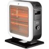 ELÍZ EQH 120 DF Quartzový ohrievač vzduchu, ohrev z oboch strán, výkon 1200 W, 4 úrovne výkonu, sálavé teplo, kovové telo ohrievača, kompaktný dizajn, ochrana proti prevráteniu
