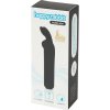 Happyrabbit - mini vibrátor s uškami - dobíjací - čierny