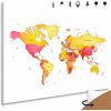 Obraz na korku krásna pestrofarebná mapa