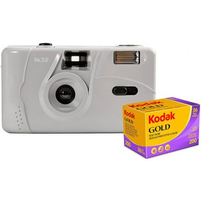 Kodak M35 šedý + farebný kinofilm Kodak 200/36