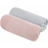 Sleepee Mušelinové plienky 2ks 75x75cm Grey/Rose