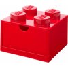 LEGO® stolní box 4 se zásuvkou červený 40201730
