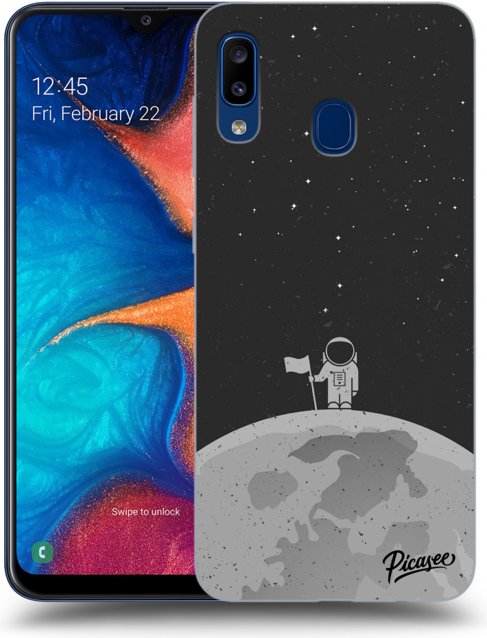 Púzdro Picasee silikónové Samsung Galaxy A20e A202F - Astronaut čiré