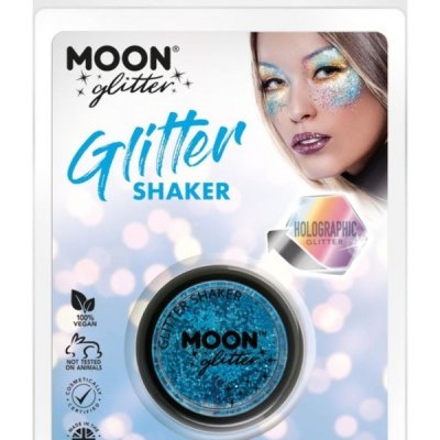 R-Kontakt Trblietky Glitter Shaker holografické modré