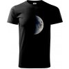 Fotky planét - mesiac - Klasické pánske tričko vyššej gramáže - L ( Čierna )