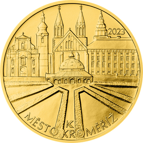 Česká mincovna zlatá minca 5000 Kč Mesto Kroměříž Standard 15,55 g