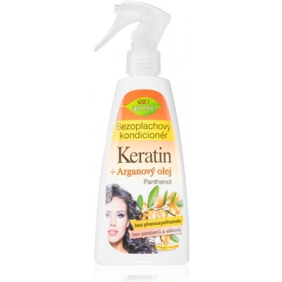 Bione Cosmetics Keratin + Arganový olej bezoplachový kondicionér v spreji 260 ml