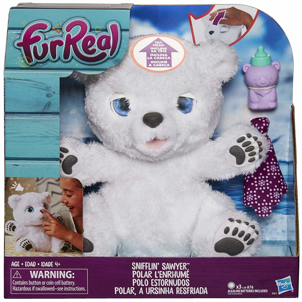 Hasbro Fur Real Friends Ľadový plyšový medvedík so zvukom