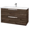 Dreja Umývadlová skrinka GIO SZZ2 100 - D25 Teak / Úchytka T09 / D25 Teak
