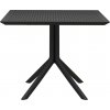 DesignShop Stôl Sky 80 74 x 80 x 80 cm Čierna