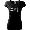 Lietadlo modelár - Dámske tričko Pure - XS ( Čierna )