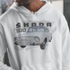 Mikina s potlačou ŠKODA 100 Pánsky Biela M