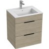 Kúpeľňová skrinka s umývadlom Jika Cube 55x43x62,2 cm jaseň H4536121765141