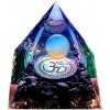 Orgonitová pyramída - Sila Óm - čierna
