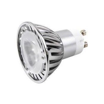 LED žiarovka GU10 3 W teplá biela