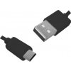 USB kábel - microUSB, 3m, čierny.