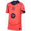 Detský futbalový dres Nike FC Barcelona 2025/26 Stadium Third Jr bright mango/midnight navy/midnight navy