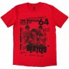 Tričko The Beatles - 1964, Unisex,Červená,XXL