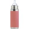 Pura TERMO nerezová dojčenská fľaša 260ml Rose