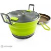 GSI Outdoors Escape HS Pot + Frypan súprava riadu, zelená