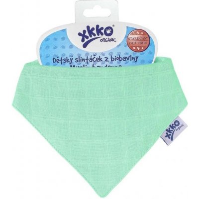 Kikko Xkko organic staré časy slintáček pastels lights green