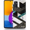 Picasee silikónový čierny obal pre Samsung Galaxy M52 5G - Dark geometry