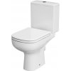 Cersanit COLOUR - WC kombi+sedátko soft close, horizontálny odpad, biela, K103-027