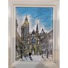 Dóm sv. Alžbety - Minár Marek - originálny, ručne maľovaný obraz S (do veľkosti 45x45cm) Viac farieb