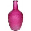 Sklenená váza fľaša MILANO 25cm ružová
