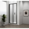Polysan EASY BLACK sprchové dvere skladacie do niky 900mm, číre sklo SPH EL1990B