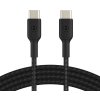 BELKIN kabel oplétaný USB-C - USB-C, 1m, černý CAB004bt1MBK