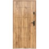 Vchodové dvere Tytan, 90 L, rozmer vr. zárubne: 1000 × 2070 mm, oceľ, ľavé, dub Sonoma, plné, Z81496