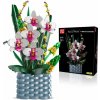 Mould King Technická Stavebnica Kytica Farebných Kvetov v Kvetináči Orchidea 1158ks
