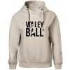 Volleyball nápis - Oversized mikina dámská Moon - kratšia + širšia - 2XL ( Ľadovo sivá )