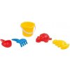 Dolu Hračky na piesok - súprava jachta, 6 ks