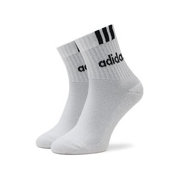 adidas 3 Stripes Linear Half-Crew Cushioned 3P U HT3437 white/black