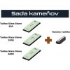 Taidea glass stone 600/2000/6000 sada brúsnych kameňov + vodítko Naniwa