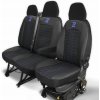 Poťahy na sedadlá TORNADO DUCATO BOXER JUMPER MOVANO 1+2 Čierno-modré