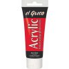 Akrylová farba El Greco 75 ml Genuine červená (Akrylová farba El Greco 75 ml )