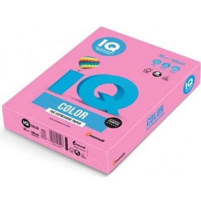 Farebný papier IQ color neónovo ružový NEOPI, A4 80g Mondi
