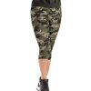 Krátke legíny maskáčové SL tactical (Dámske legíny s vysokým pásom)