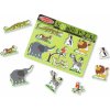Melissa & Doug Puzzle dřevěné se zvuky ZOO 8 dílků