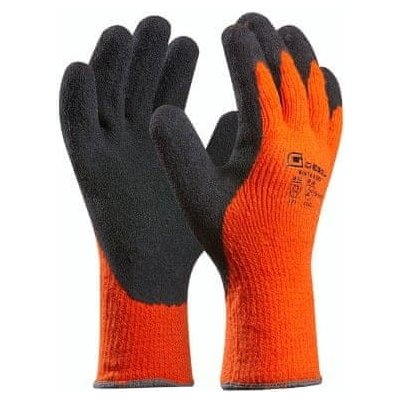 GEBOL Pracovné rukavice WINTER GRIP č.9 oranžove